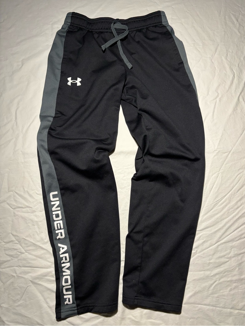 Under Armour Boys' UA Brawler 2.0 Pants Black Grey White Youth Size Medium